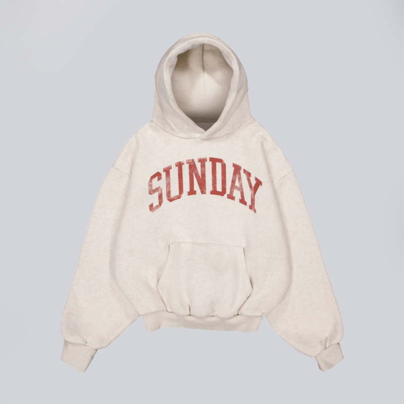 sunday aus heavyweight hoodie cream